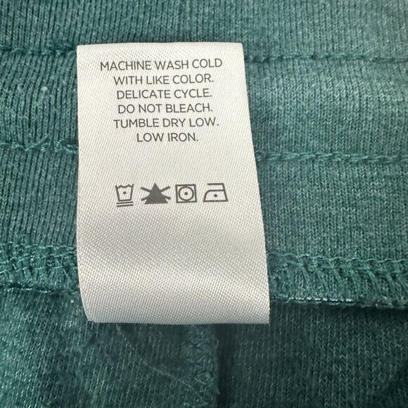 Members Mark Women's Reverse Fleece Jogger Pants Size L Green - Picture 6 of 6